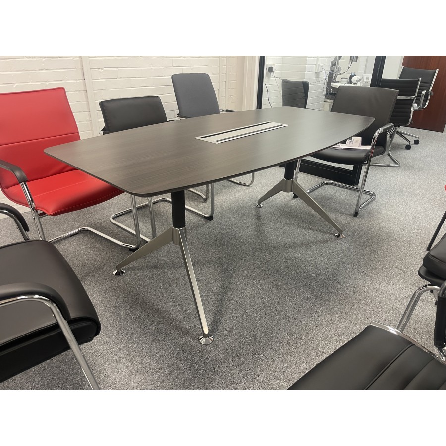 Nero Executive Boardroom Table With One Cable Port